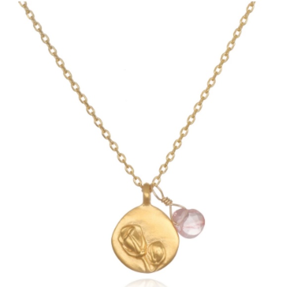 Satya Jewelry Jewelry - NWT-SATYA-FLOWER CHERRY QUARTZ NECKLACE
